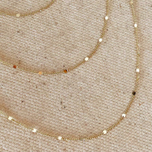 Load image into Gallery viewer, 18k Gold Filled 1mm Curb Chain With Pressed Details