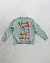Load image into Gallery viewer, Cocktails at Christmas, Champagne Oversized 90's Sweatshirt