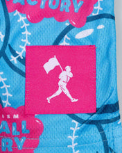 Load image into Gallery viewer, Gumball Factory Diamond Air Mesh Shorts (Light Blue) - Youth