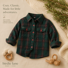 Load image into Gallery viewer, Oversized Holiday Plaid Flannel Shacket