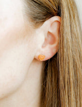 Load image into Gallery viewer, Screwback Stud Earrings - Basketball