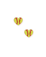Load image into Gallery viewer, Screwback Stud Earrings - Softball
