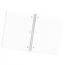 Load image into Gallery viewer, Wavy Icons Spiral Notebook