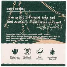 Load image into Gallery viewer, Snowy Pine Tar Bar Soap