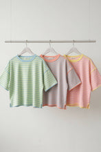 Load image into Gallery viewer, Striped Relaxed Fit Knit Tee