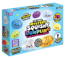 Load image into Gallery viewer, RMS® Crazy Fun™ Dumpling Advent Squishy Calendar 2026 24pc
