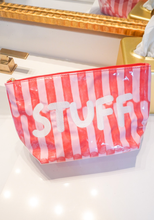 Load image into Gallery viewer, Stuff - Candy Stripes Clear Coat Toiletry Bag