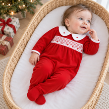Load image into Gallery viewer, Millie Smocked Footie