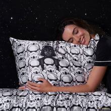 Load image into Gallery viewer, Star Wars™ & Kitsch Satin Pillowcase in Darth Vader & Stormtroopers