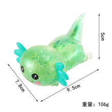 Load image into Gallery viewer, Glitter Salamander Stress Relief Squishy Toy