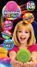 Load image into Gallery viewer, Fun Doh Fuzzy Face Squishy Sensory Toy