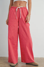 Load image into Gallery viewer, Drawstring Check Pants