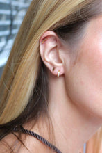Load image into Gallery viewer, Screwback Stud Earrings - Abigail Sparkle Gold