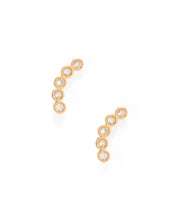 Load image into Gallery viewer, Screwback Stud Earrings - Abigail Sparkle Gold