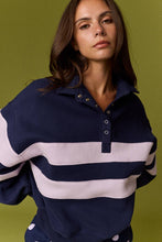 Load image into Gallery viewer, Lottie Stripe Rugby Pullover