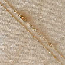 Load image into Gallery viewer, 18k Gold Filled 1mm Curb Chain With Pressed Details