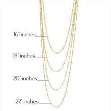 Load image into Gallery viewer, 18k Gold Filled 1mm Satellite Chain Available in 16", 18", 2