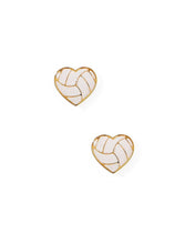 Load image into Gallery viewer, Screwback Stud Earrings - Volleyball