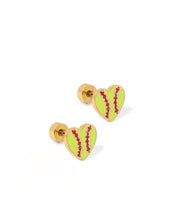 Load image into Gallery viewer, Screwback Stud Earrings - Softball