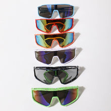 Load image into Gallery viewer, Boys Paint Splatter Shield Sport Sunglasses