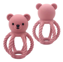 Load image into Gallery viewer, BPA All Silicone Teddy Rattle