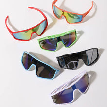 Load image into Gallery viewer, Boys Paint Splatter Shield Sport Sunglasses