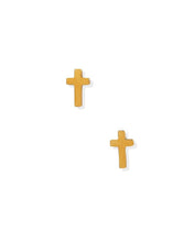 Load image into Gallery viewer, Screwback Stud Earrings - Catherine Cross Gold