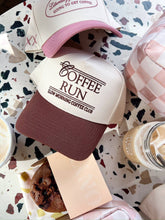 Load image into Gallery viewer, Coffee Run - Brown Vintage Trucker Hat
