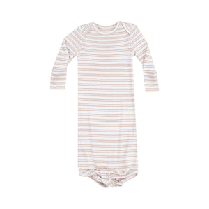 Gown - Stripe Oxford Tan