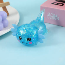 Load image into Gallery viewer, Glitter Salamander Stress Relief Squishy Toy
