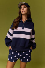 Load image into Gallery viewer, Lottie Stripe Rugby Pullover
