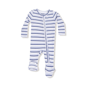 Footie - Vintage Stripe Blue