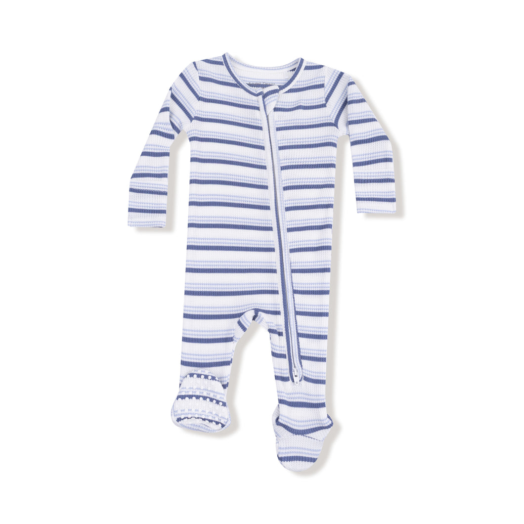 Footie - Vintage Stripe Blue