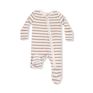 Footie - Vintage Stripe Brown