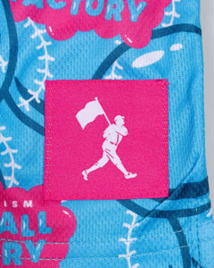Gumball Factory Diamond Air Mesh Shorts (Light Blue) - Youth