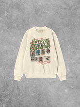Load image into Gallery viewer, Have a Merry Christmas, Stamps Boxy Cotton 90&#39;s Sweatshirt
