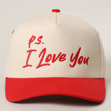 Load image into Gallery viewer, P.S. I Love You Valentine Embroidery Two-Tone Trucker Hat
