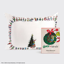 Load image into Gallery viewer, The Grinch x Kitsch Satin Pillowcase in Whoville
