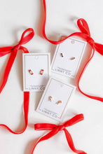Load image into Gallery viewer, Screwback Stud Earrings - Peppermint Twist
