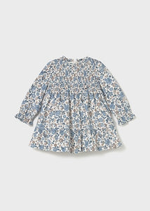 Dress - Blue Floral Velvet