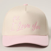 Load image into Gallery viewer, P.S. I Love You Valentine Embroidery Two-Tone Trucker Hat
