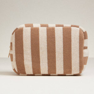Terry Fabric Striped Multi-Purpose Pouch