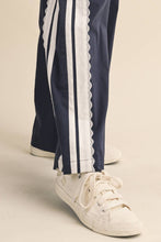 Load image into Gallery viewer, SIDE LACE CONTRAST TRACK PANTS
