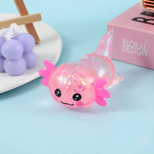 Load image into Gallery viewer, Glitter Salamander Stress Relief Squishy Toy
