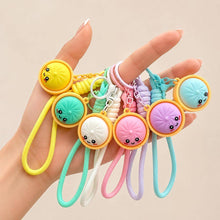 Load image into Gallery viewer, Cute Bao Bun Dumpling Stress Relief Fidget Clicker Bag Charm Keychains
