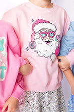 Load image into Gallery viewer, XOXO by Magpies Disco Santa Sweatshirt | Bubble Gum Pink
