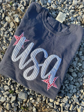 Load image into Gallery viewer, Denim USA Patriotic 4th of July Short Sleeve
