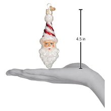 Load image into Gallery viewer, Peppermint Twist Santa Ornament
