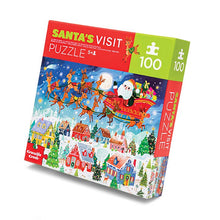 Load image into Gallery viewer, 100-Piece Puzzle - Santa&#39;s Visit
