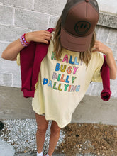 Load image into Gallery viewer, Dilly dallying graphic tee - butter yellow
